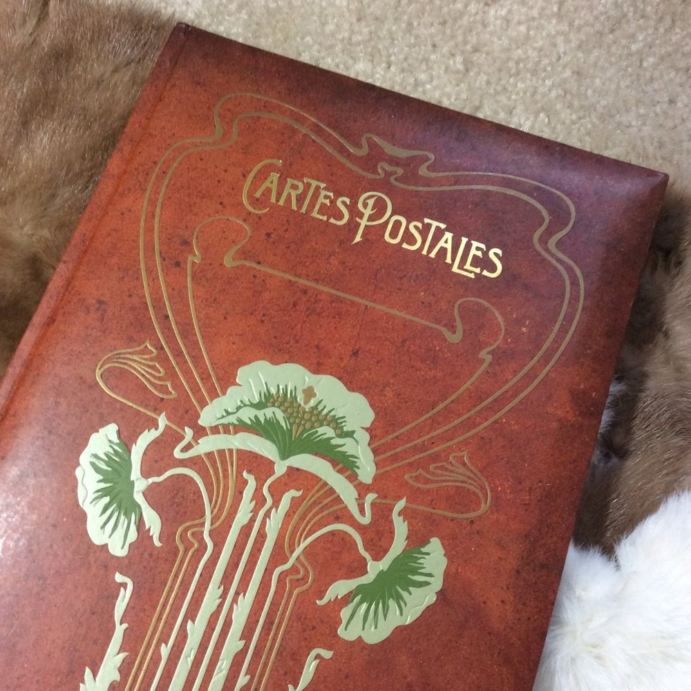 Post Cards Art Nouveau Ginko Leaf Book